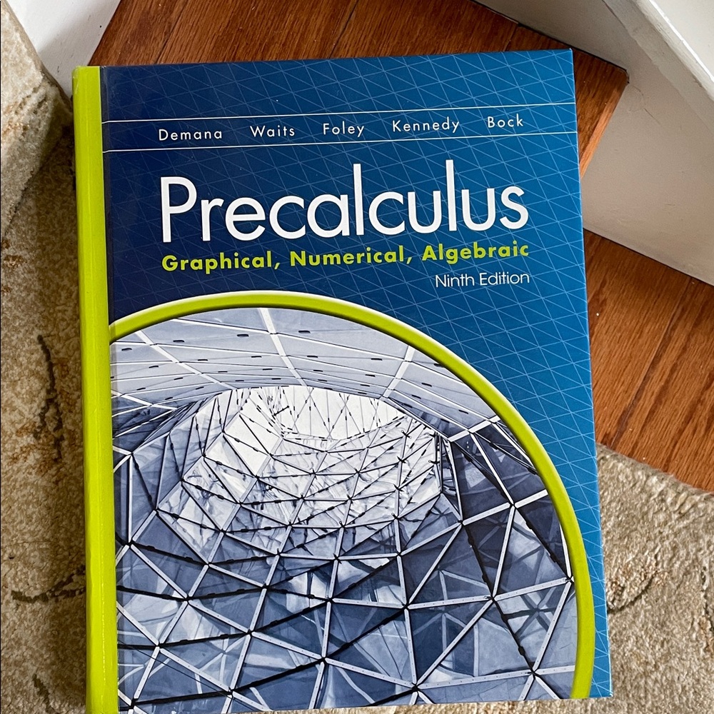 Precalculus Ninth Edition Textbook - Blue and Green Cover